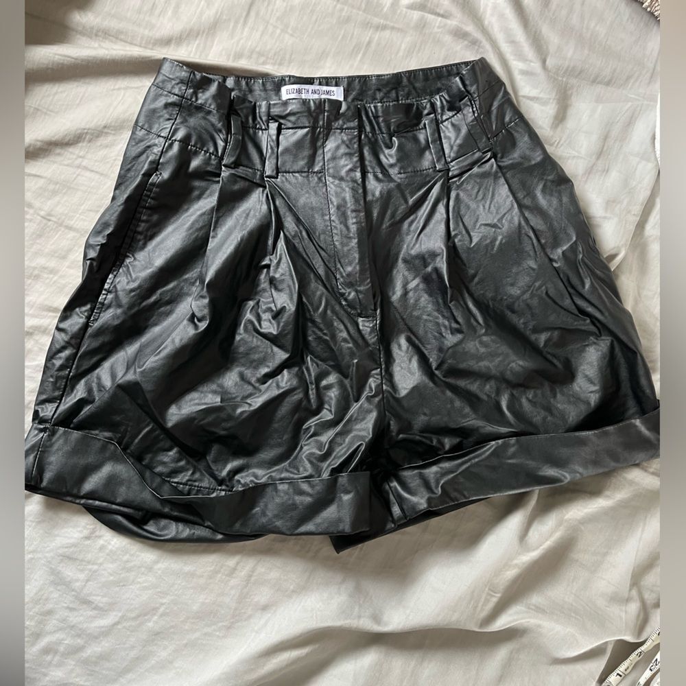 Elizabeth and James Black High Waist Shorts